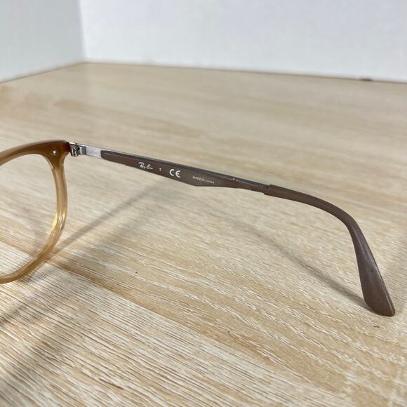 Ray-Ban RB7116 8018 Tan Phantos Eyeglasses FRAMES ONLY 53-19-145